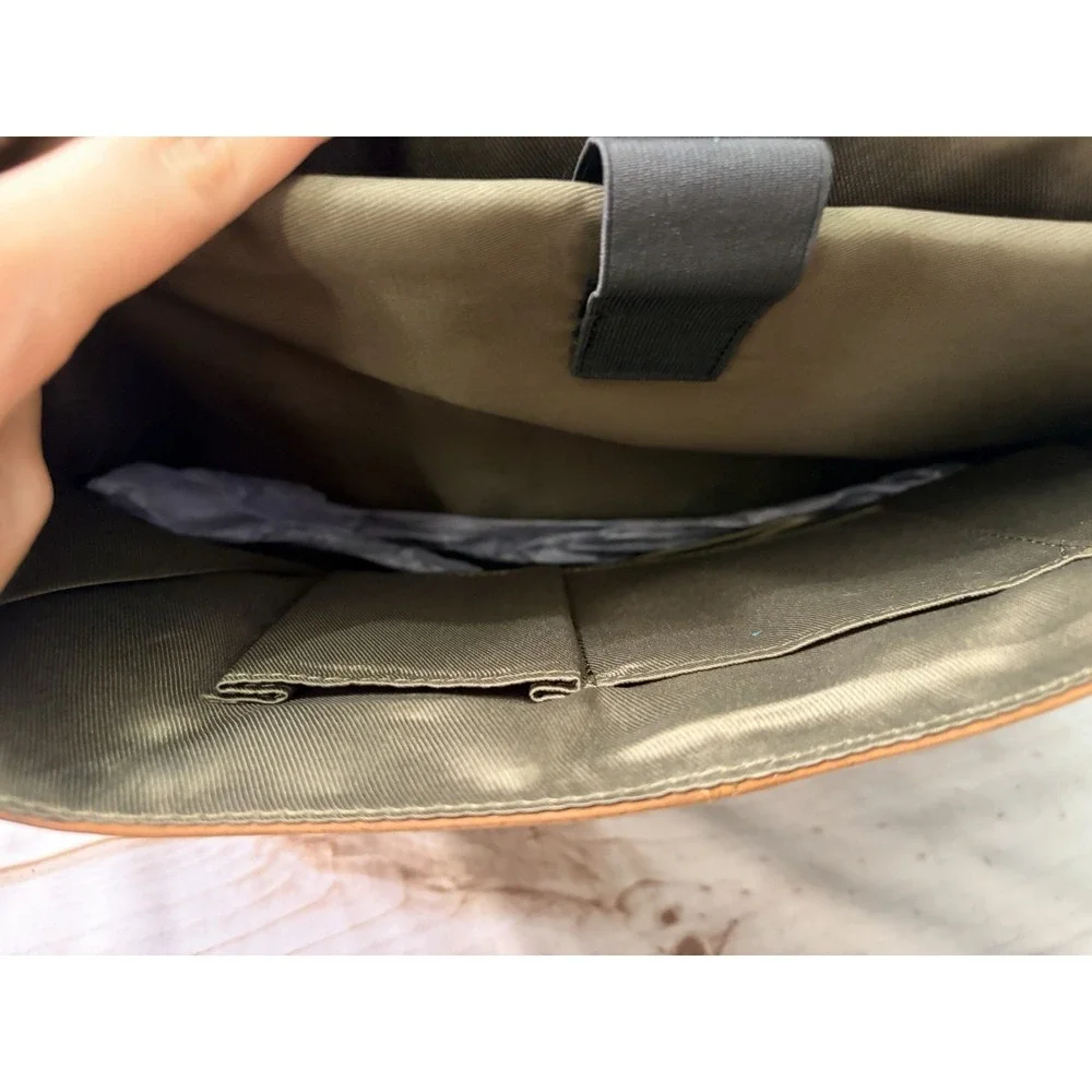 HLC Genuine Leather Laptop Messenger Bag Briefcase 16